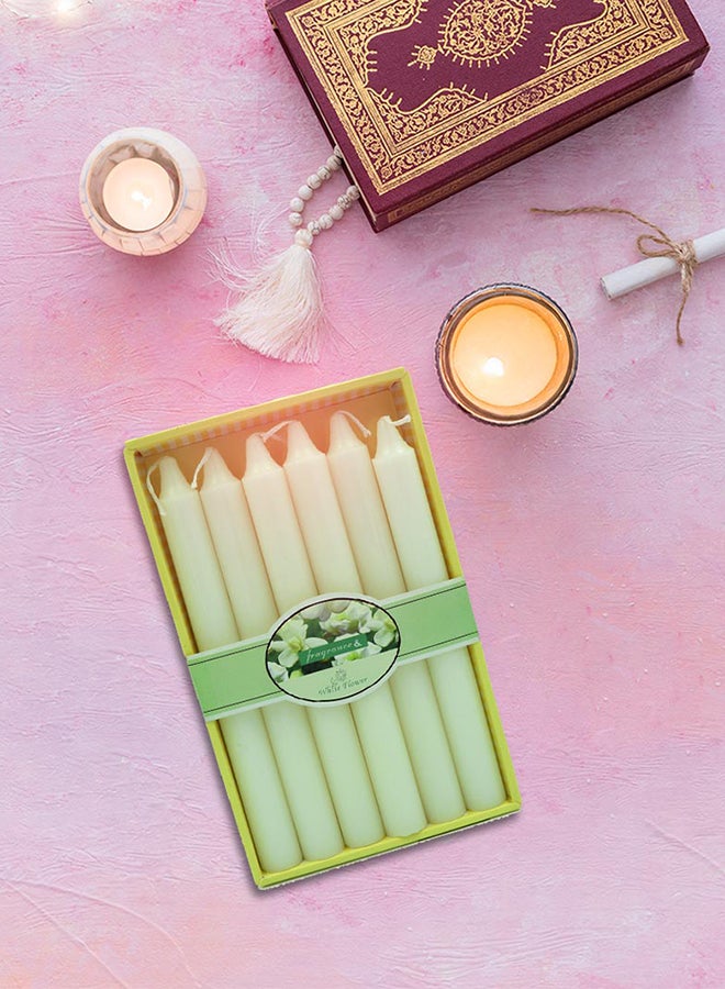BABAZAM 6-Piece Fragrance Scented Candle White 20cm - Image 4