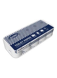 Pack of 10 Laminated Embossed Perforated Toilet Rolls White 11x11.5centimeter
