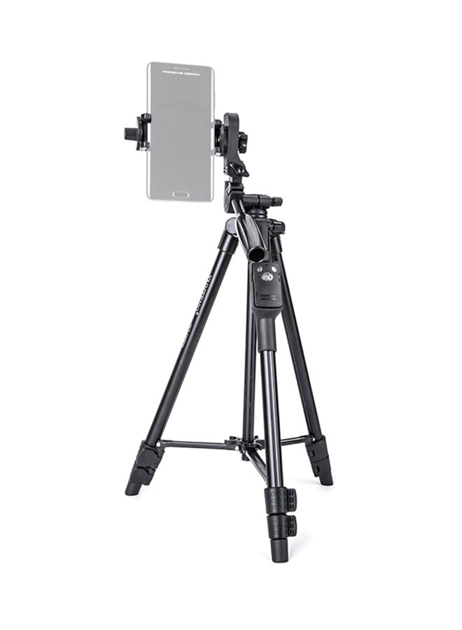 يونجتنج حامل ثلاثي القوائم محمول مع جهاز تحكم عن بعد للهواتف الذكية أسود - Image 1