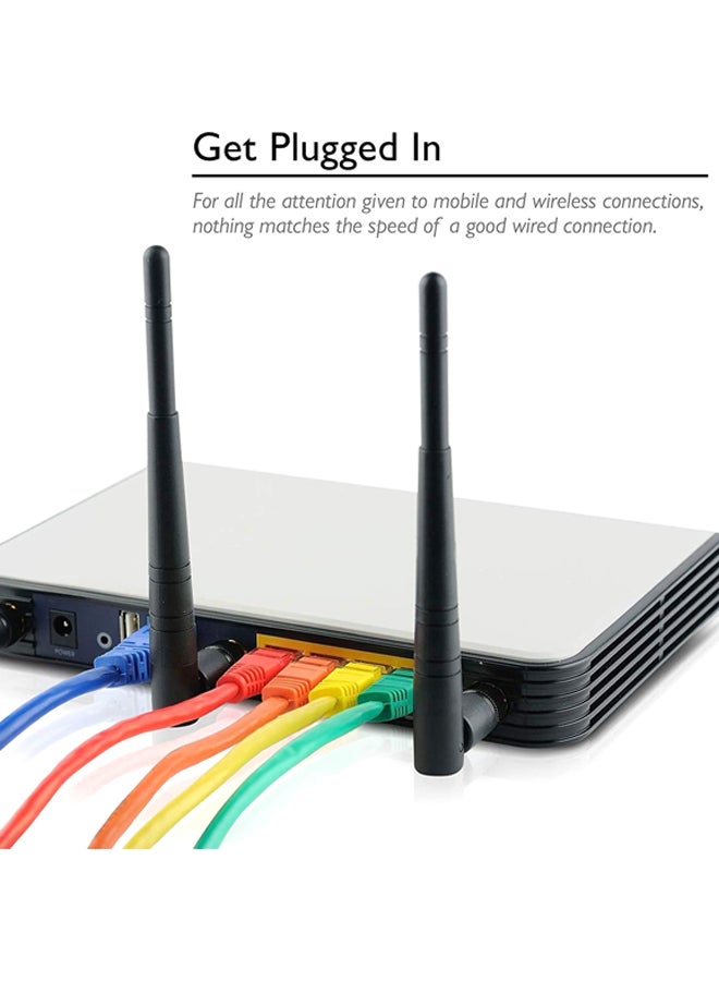 جي مجموعة كابلات شبكة محلية RJ45 Cat6 بطول 2 متر مكونة من 10 قطع أبيض  - Image 3