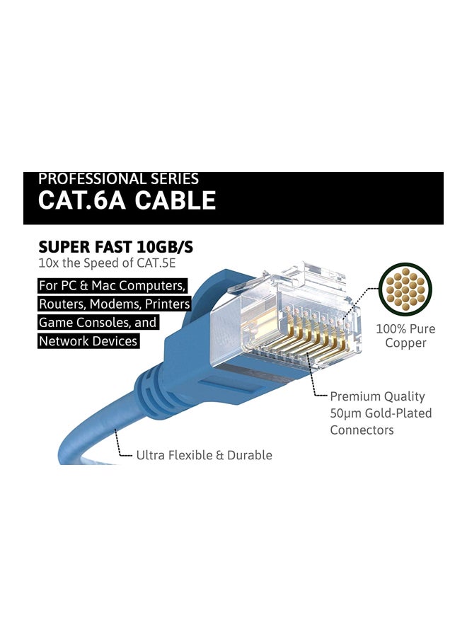 JE Ethernet CAT6A Cable Blue  - Image 2
