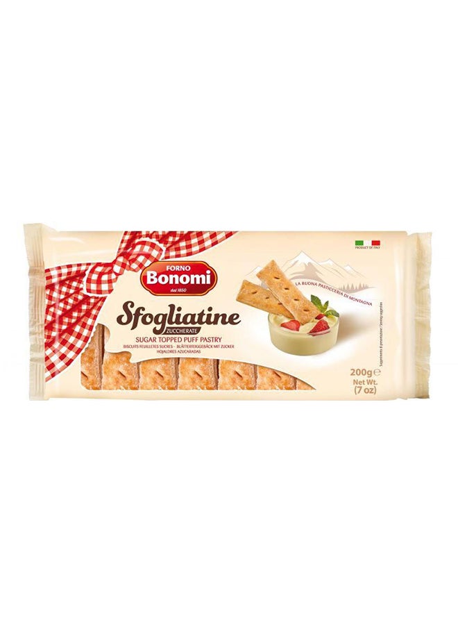 Sfogliatine sugar topped puff pastry 200grams
