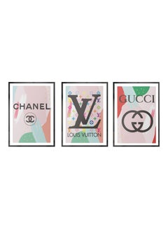 Gucci Chanel Louis Vuitton Wall Artwork