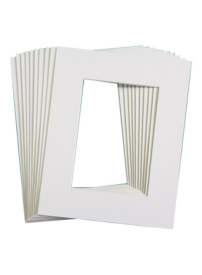 Boomah Accessories 10-Piece Photo Mounts Set White 30x40cm 