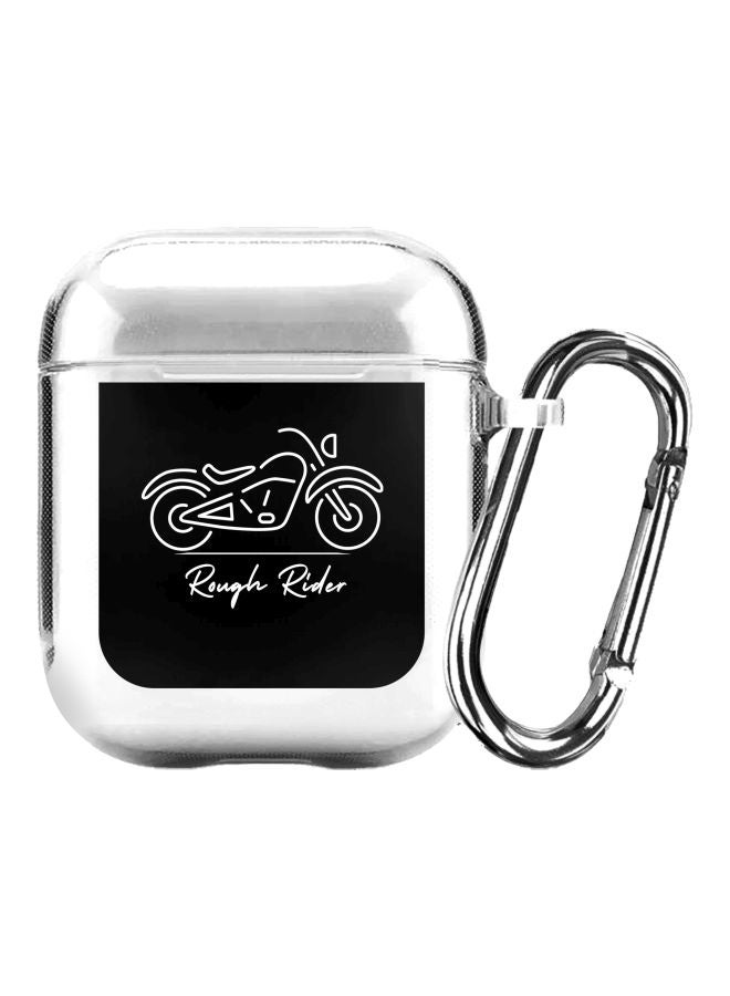 Stylizedd Classic Series Rough Rider Printed Protective Case For Apple AirPods 1/2 Clear/Black/White - Image 1