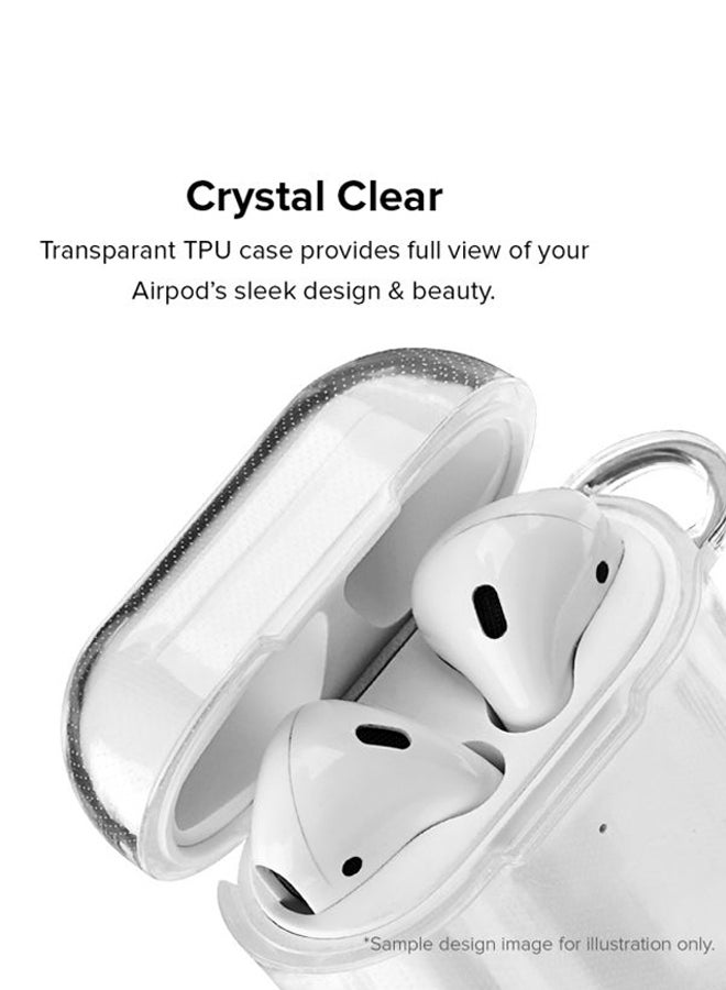 Stylizedd Classic Series Rough Rider Printed Protective Case For Apple AirPods 1/2 Clear/Black/White - Image 2