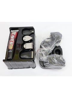 GEEPAS 11-In-1 Rechargeable Grooming Kit Red/Silver/Black  - Image 4
