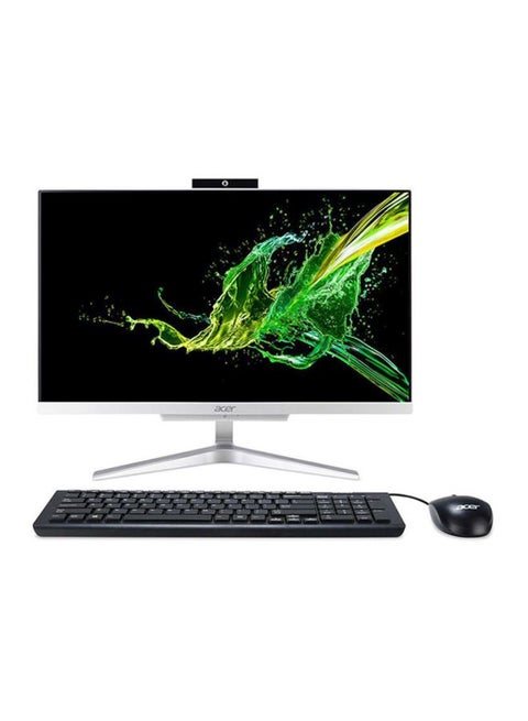 Aspire C22 All-In-One Desktop With 21.5-Inch Display, Core i3 Processor/4GB RAM/1TB HDD/Intel UHD Graphics 620 Silver