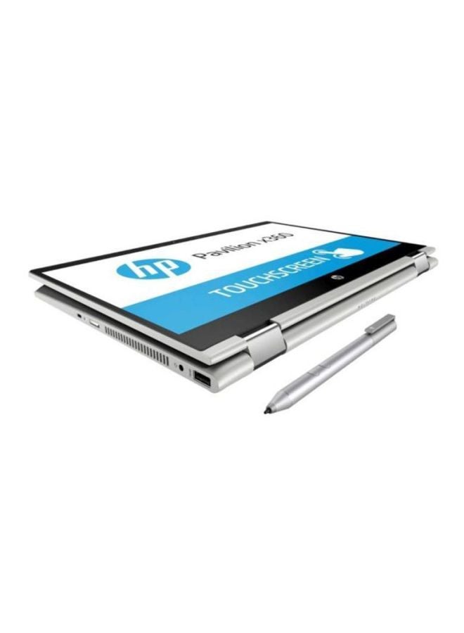 Pavilion x360 Convertible 2-In-1 Laptop With 14-Inch Display, Core i3 Processor/8GB RAM/512GB SSD/Intel UHD Graphics 620 Natural Silver