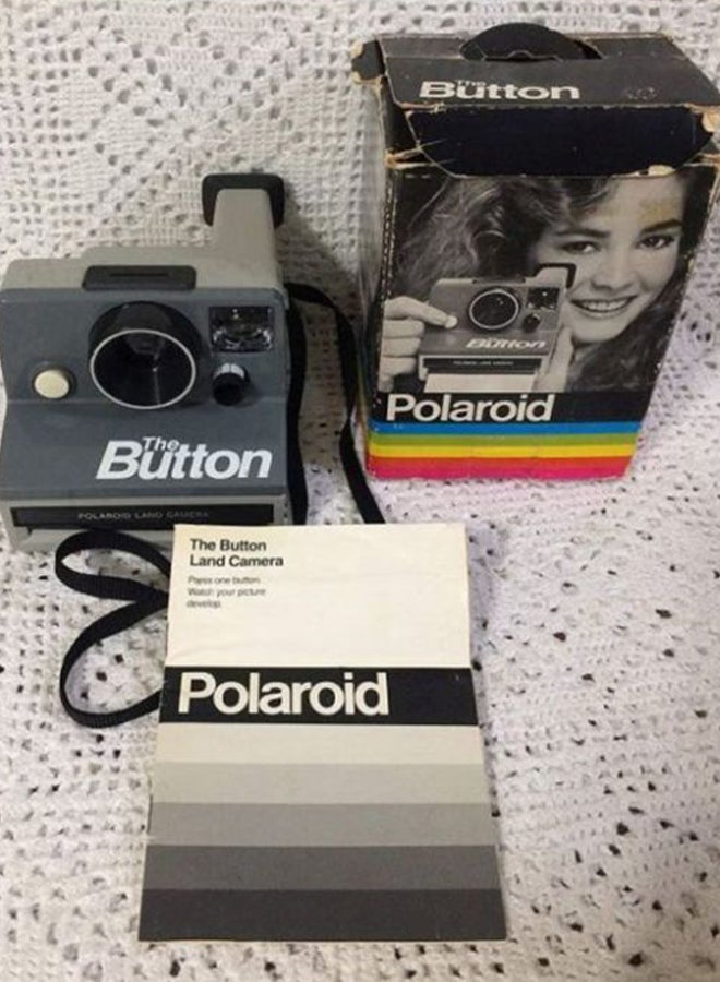Polaroid - The Button Land Instant Camera Grey/Black - Image 1
