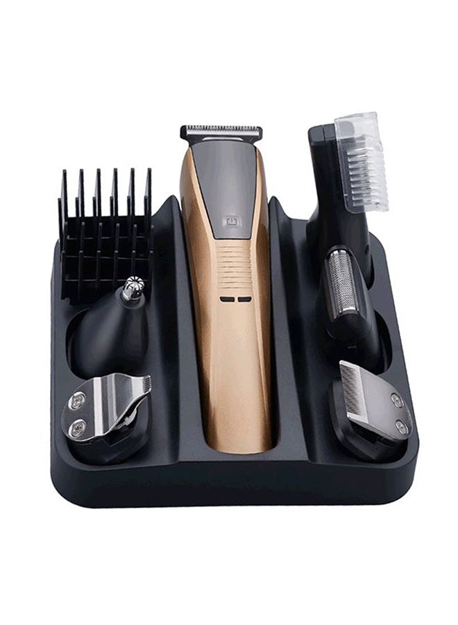 Multifunctional Electric Hair Clipper Gold/Black 24.5x8.1x18.2cm