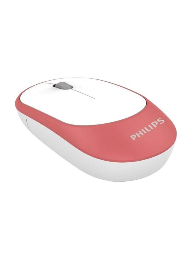 Wireless Mouse With Receiver Pink/White