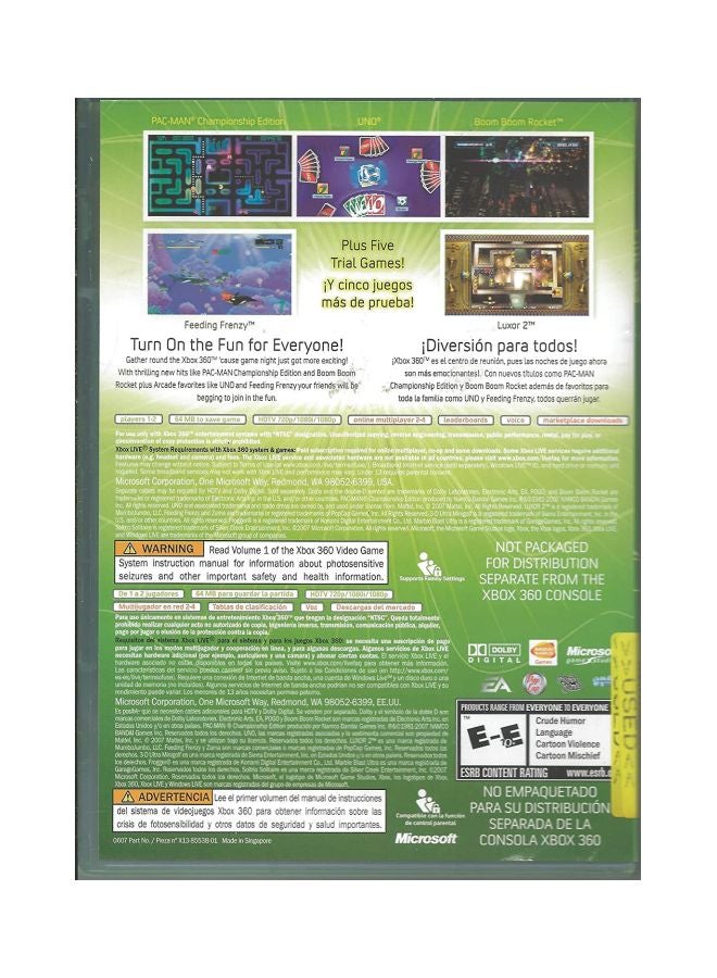 مايكروسوفت لعبة الفيديو "Arcade: Compilation Disc Bundle" - arcade_platform - xbox_360 - Image 2