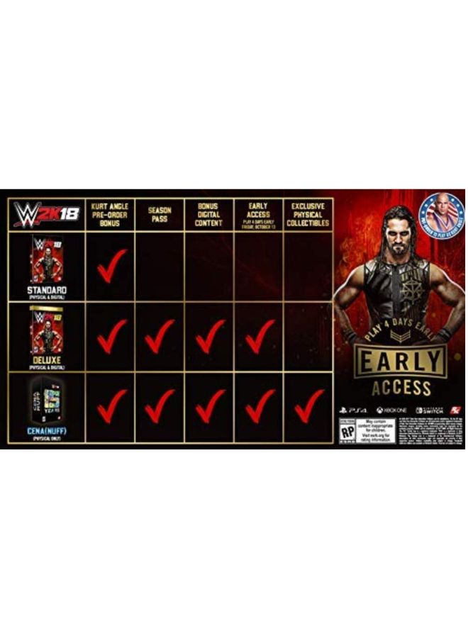 2K WWE 2K18 (Intl Version) - Fighting - PlayStation 4 (PS4) - Image 2