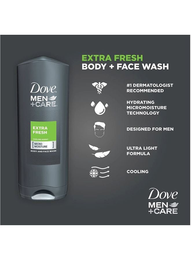 Dove Men + Care Extra Fresh Face And Body Wash 400ml - Image 3