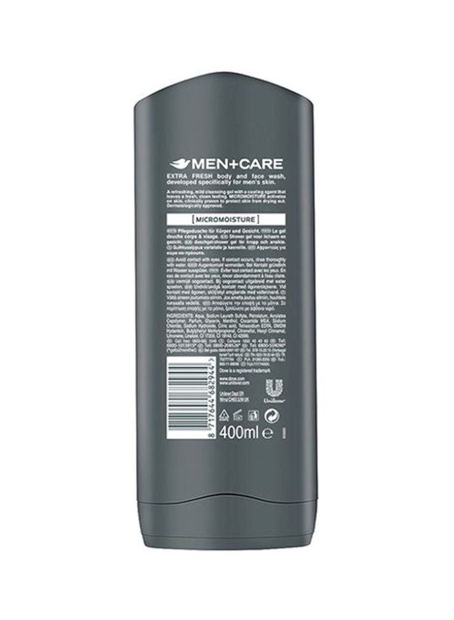 Dove Men + Care Extra Fresh Face And Body Wash 400ml - Image 2