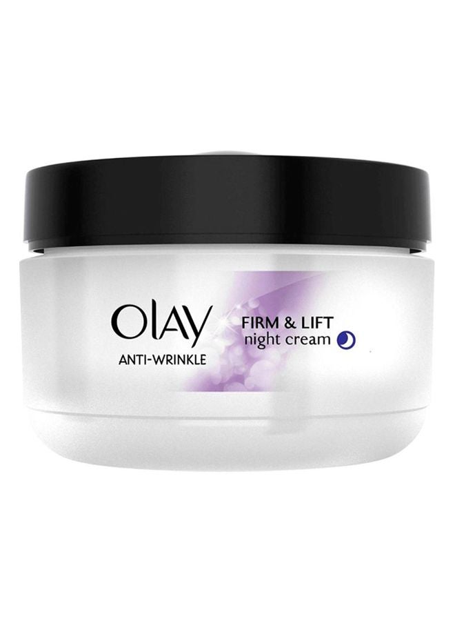 Olay Anti-Wrinkle Firm And Lift Night Cream Beige - Image 1