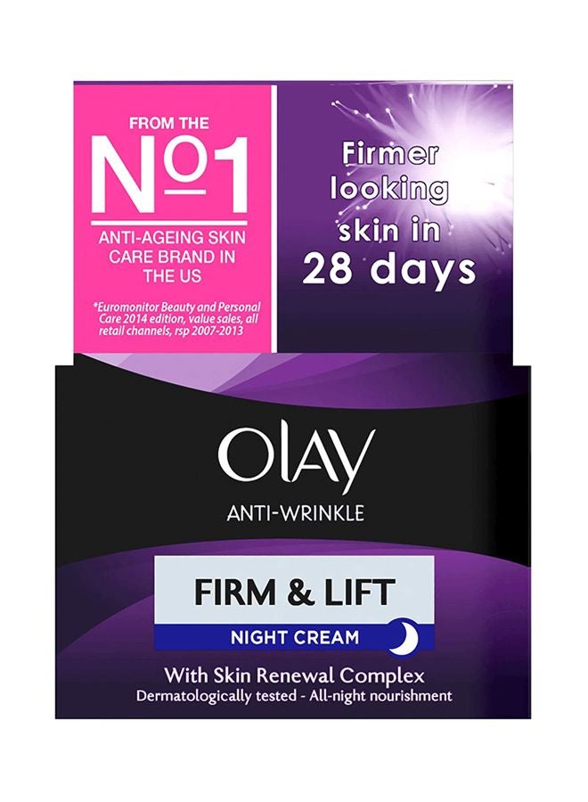 Olay Anti-Wrinkle Firm And Lift Night Cream Beige - Image 3