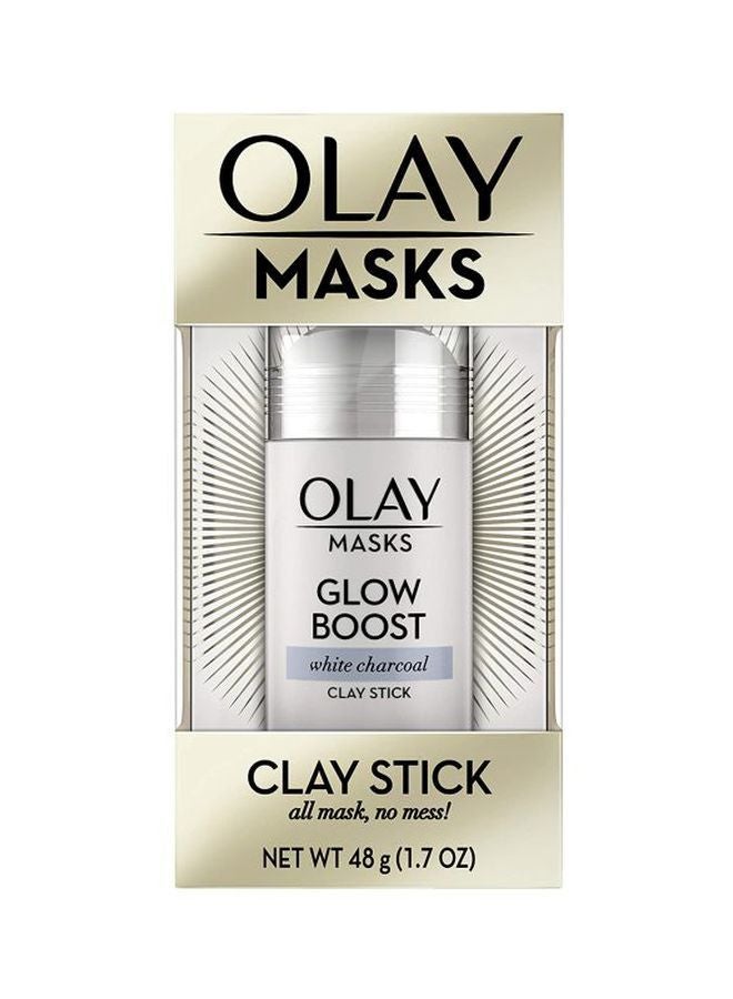 Olay Masks Glow Boost White Charcoal Clay Roll-On Stick 48grams - Image 2