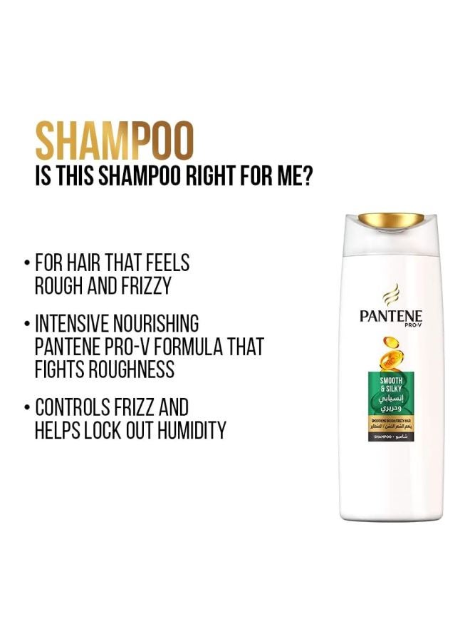 Pantene - Pack Of 2 Pro-V Smooth And Silky Shampoo 400ml - Image 1