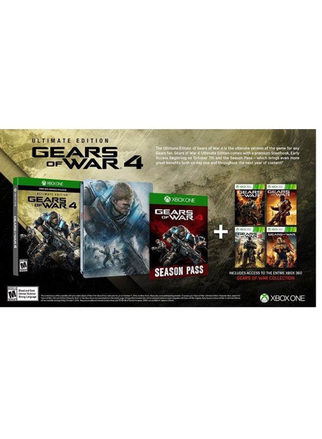 Microsoft - Gears of War 4: Collectors Edition (Includes Ultimate SteelBook + Season Pass) - Xbox One - Image 1