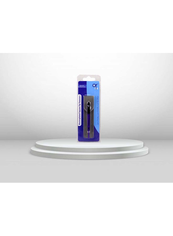 Or Bleu Electroplated Square Tip Tweezers Purple - Image 3