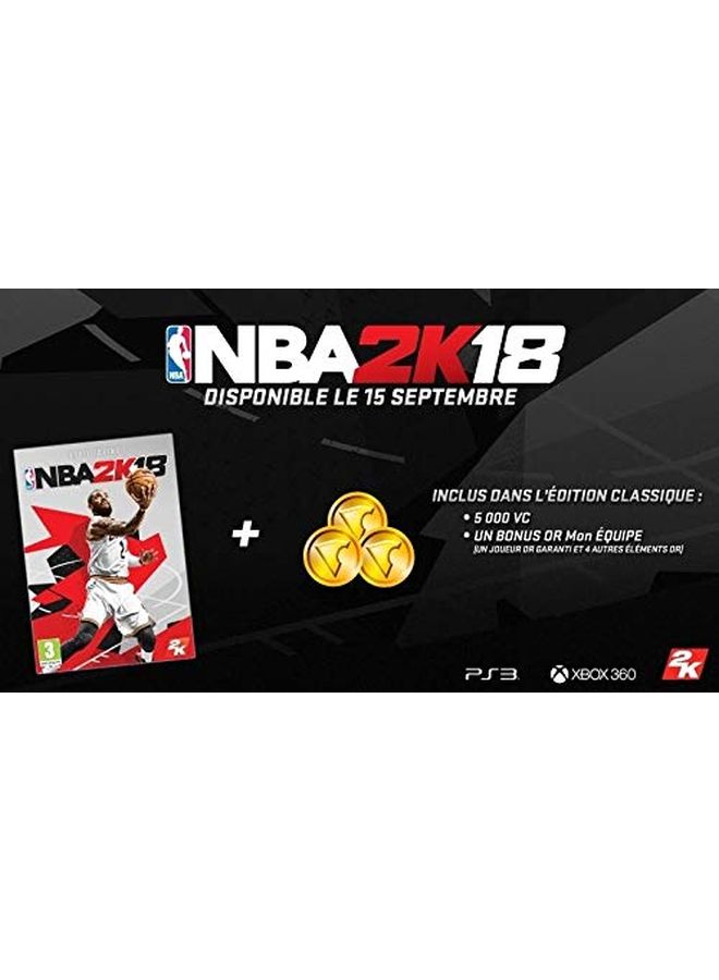 2K - NBA 2K18 (Intl Version) - Sports - PlayStation 3 (PS3) - Image 1