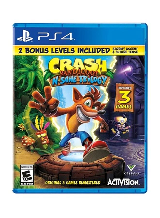 Activision Crash Bandicoot: N Sane Trilogy Remastered - 2 Bonus Level Included (Intl Version) - PlayStation 4 (PS4)  - Image 1