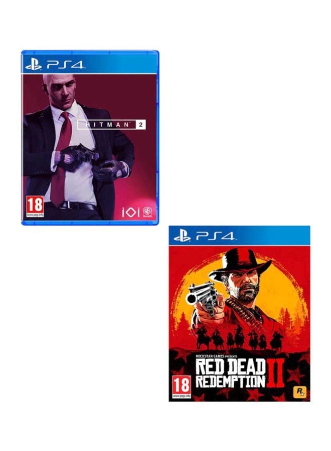 WB Games - Hitman 2 + Red Dead Redemption 2 - (Intl Version) - PlayStation 4 (PS4) - Image 1