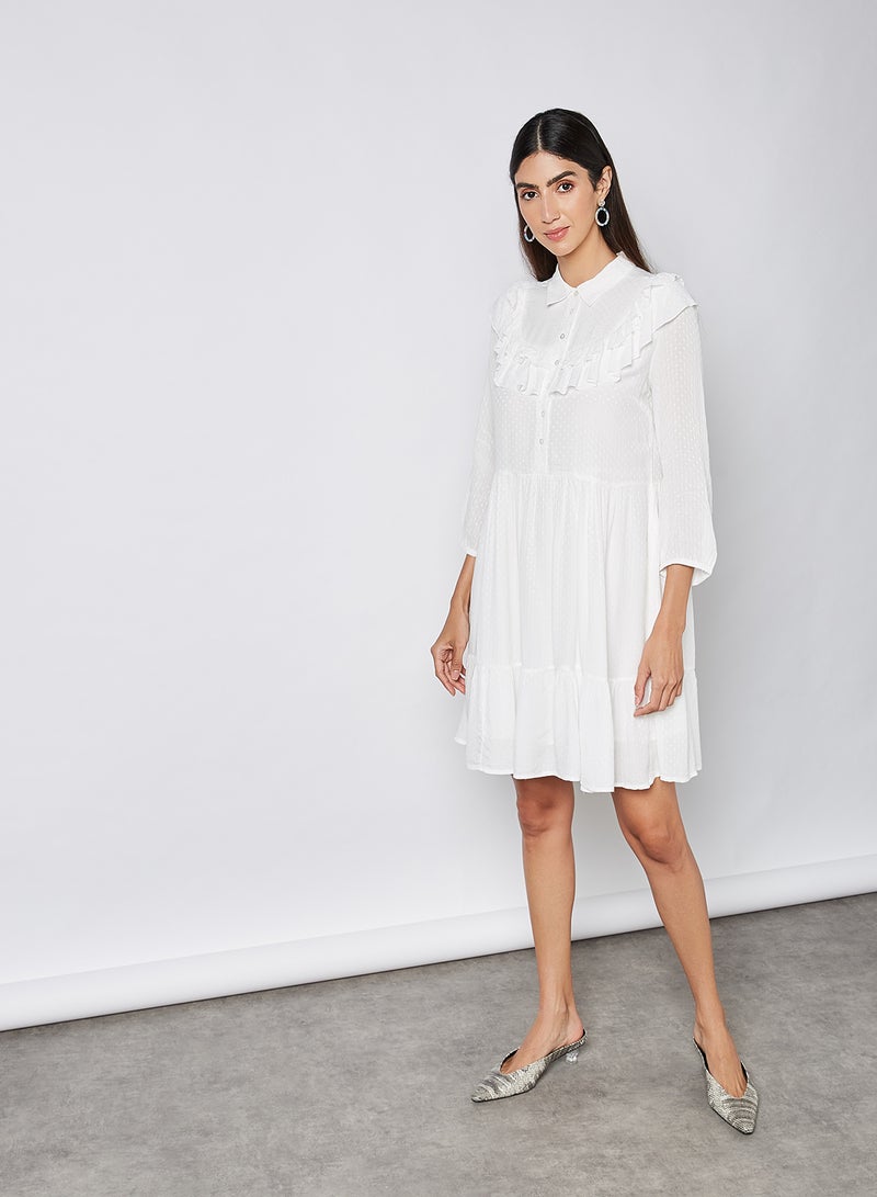 Y.A.S - Alva Dress Star White - Image 1