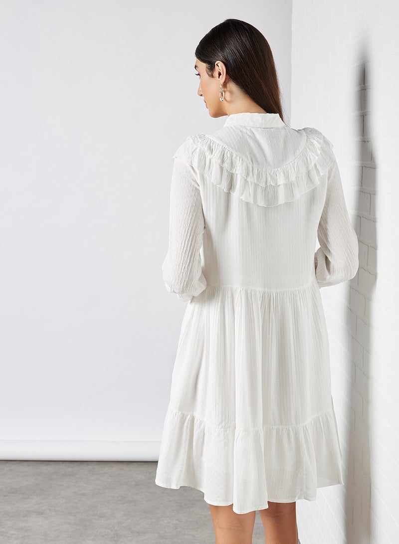 Y.A.S - Alva Dress Star White - Image 1