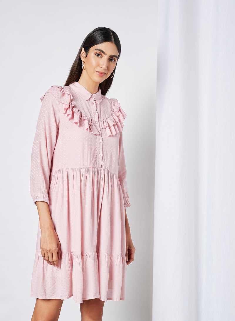 Y.A.S Alva Dress Pink Nectar  - Image 1