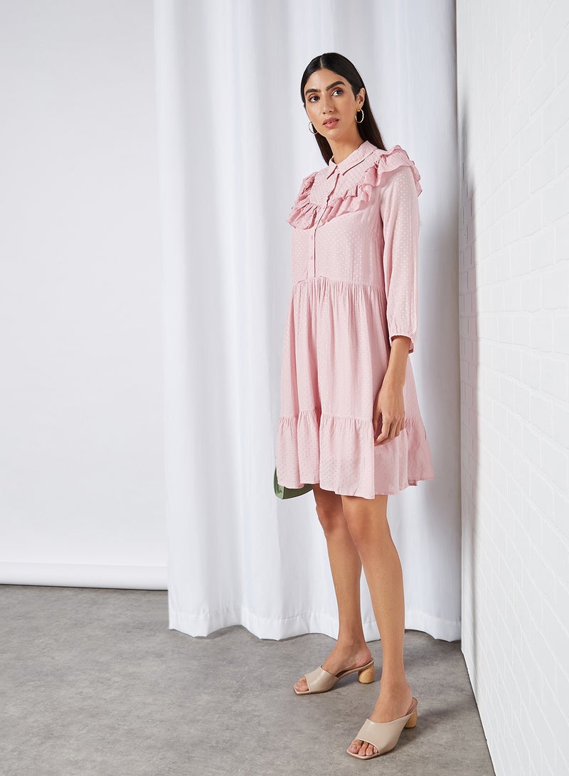 Y.A.S Alva Dress Pink Nectar  - Image 2