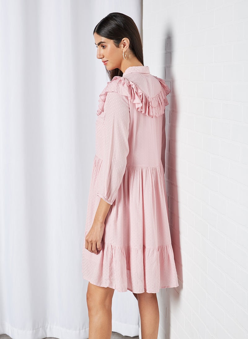 Y.A.S Alva Dress Pink Nectar  - Image 3
