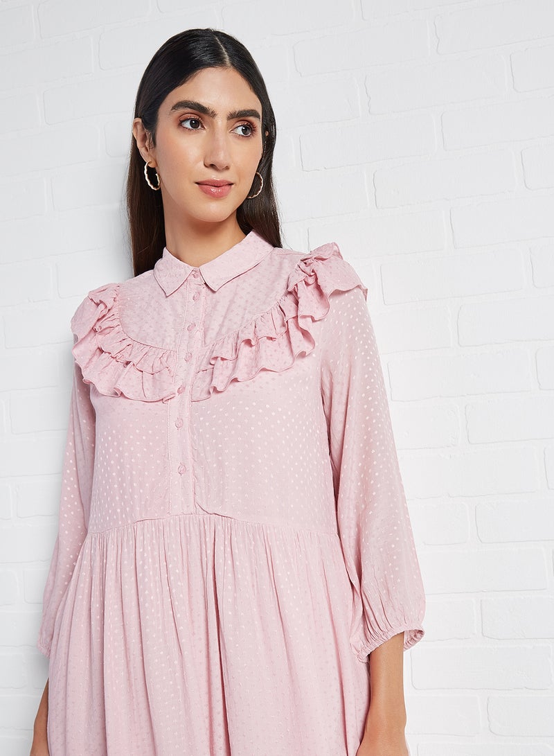 Y.A.S Alva Dress Pink Nectar  - Image 4