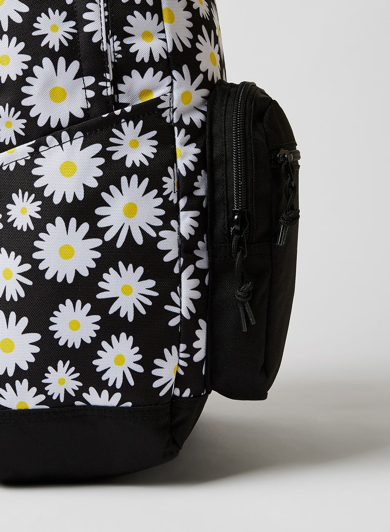 CONVERSE Go 2 Daisy Print Backpack DARK CHARCOAL  - Image 2