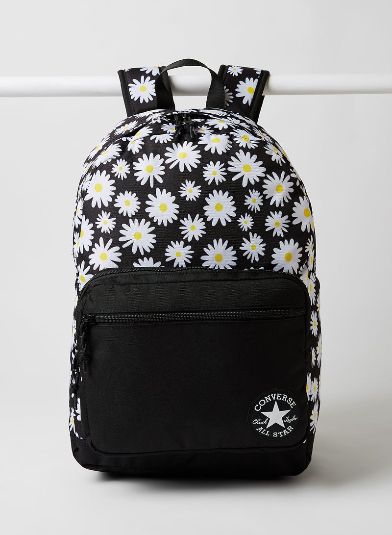 CONVERSE Go 2 Daisy Print Backpack DARK CHARCOAL  - Image 1