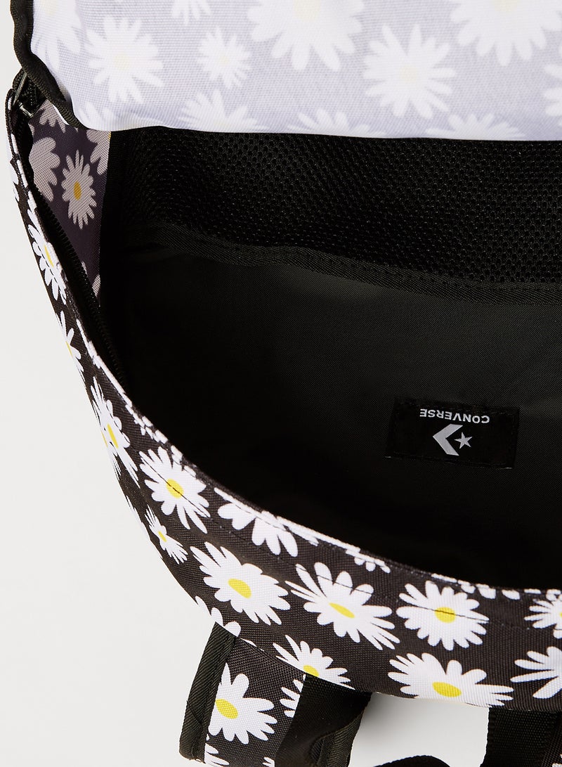 CONVERSE Go 2 Daisy Print Backpack DARK CHARCOAL  - Image 4