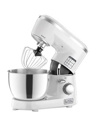 Kitchen Stand Mixer Machine, 4L Stainless Steel Bowl, 6 Speed Settings, Planetary Motion, Professional Baking Results, Easy Mixing And Kneading, 4 L 1000 W SM1000-B5 White/Silver - v1600839662/N16326752A_1