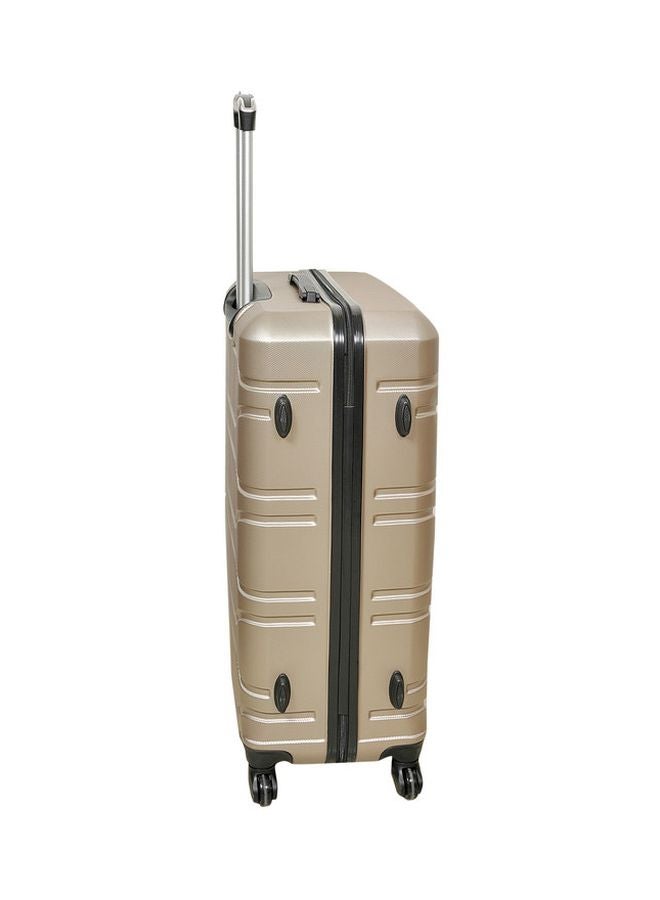 NEW TRAVEL 4 Wheels Hard Case Luggage Trolley Gold  - Image 4