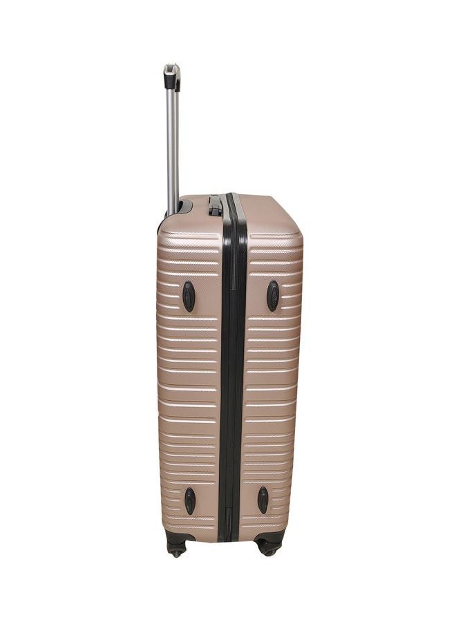 NEW TRAVEL 4 Wheels Hard Case Large Check in Luggage Trolley Rose Gold  - Image 3