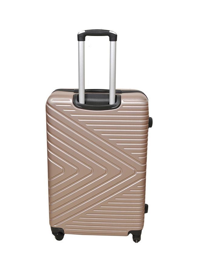 NEW TRAVEL 4 Wheels Hard Case Large Check in Luggage Trolley Rose Gold  - Image 2