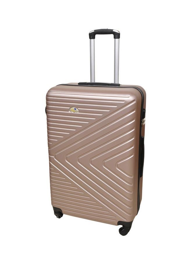 NEW TRAVEL 4 Wheels Hard Case Large Check in Luggage Trolley Rose Gold  - Image 1