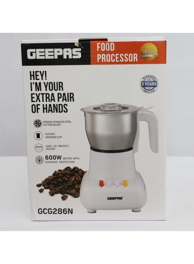 GEEPAS - Electric Food Processor 600.0 W GCG286N White/Silver - Image 1