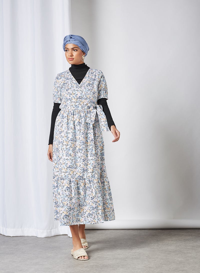 Y.A.S - Fielda Maxi Dress Star White Aop - Image 1