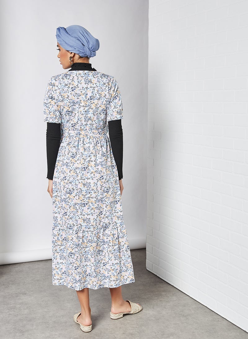 Y.A.S - Fielda Maxi Dress Star White Aop - Image 1