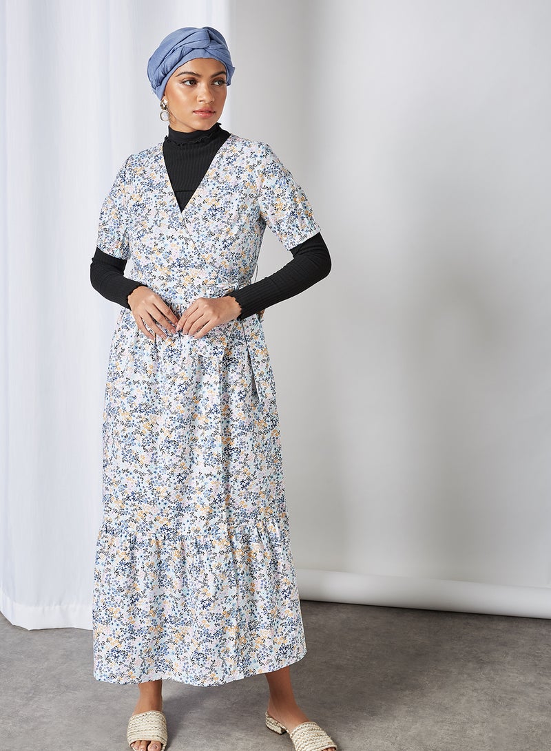 Y.A.S - Fielda Maxi Dress Star White Aop - Image 1