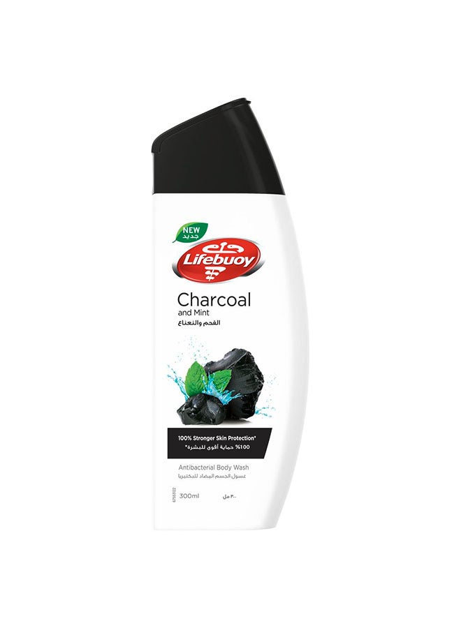 Lifebuoy - Charcoal And Mint Antibacterial Body Wash 300ml - Image 1