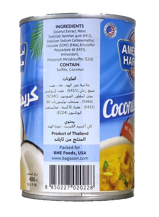 American Harvest Coconut Cream 400ml  - Image 3