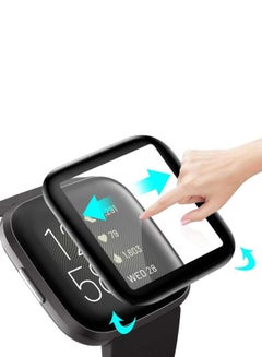 3-Piece Ulta Thin 3D Full Coverage Screen Protector For Fitbit Versa 3 Clear